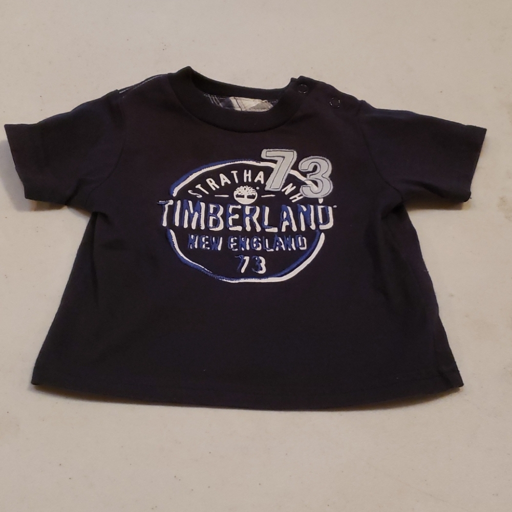 Last chance Timberland blue shirt sz 3 to 6 month - Picture 2 of 4